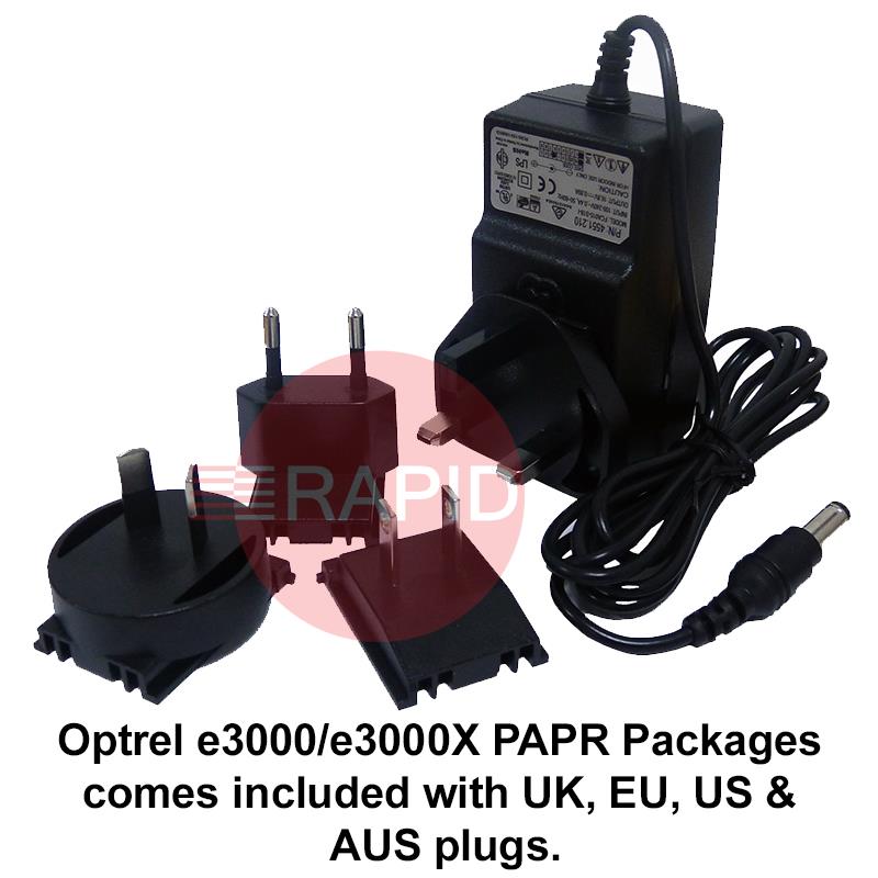 4550.625  Optrel Helix CLT Pure Air Welding Helmet & E3000X 18H PAPR System, RTW Package